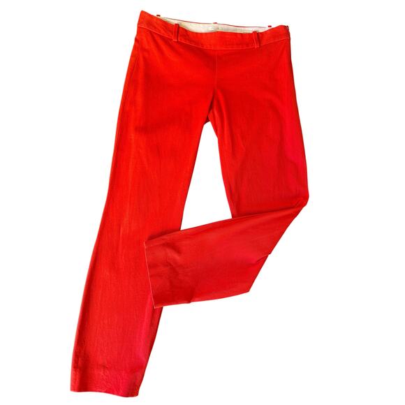 J.Crew Minnie Pants Orange Size 2 – Slim Fit Stretch Trousers - Picture 3 of 10